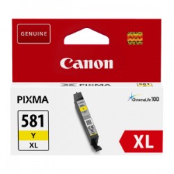 CANON CARTUCCIA D\'INCHIOSTRO GIALLO CLI-581Y XL 2051C001 514 COPIE 8,3ML ORIGINALE