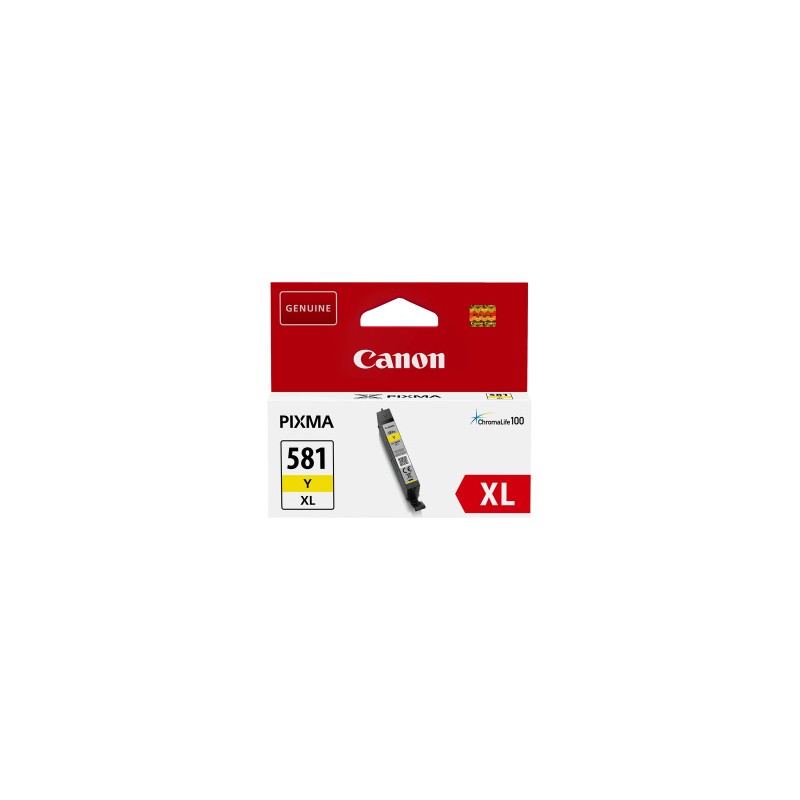 CANON CARTUCCIA D\'INCHIOSTRO GIALLO CLI-581Y XL 2051C001 514 COPIE 8,3ML ORIGINALE