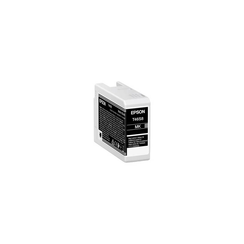 EPSON CARTUCCIA D\'INCHIOSTRO NERO (OPACO) C13T46S800 T46S8 25ML ORIGINALE EPSON CARTUCCIA D\'INCHIOSTRO NERO (OPACO) C13T46S800 T46S8 25ML ORIGINALE