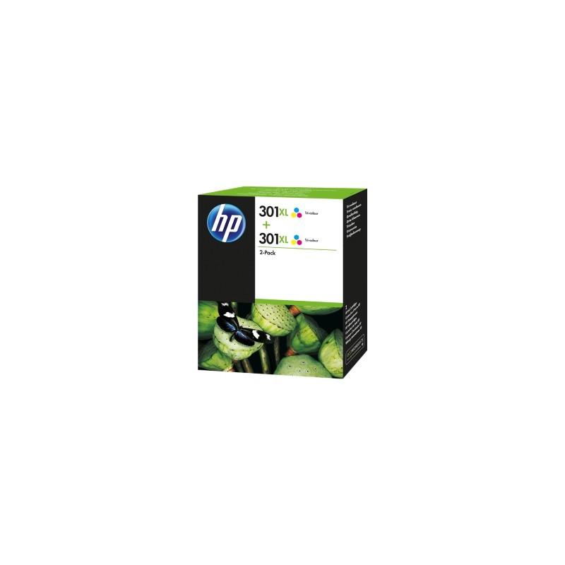 HP MULTIPACK DIFFERENTI COLORI D8J46AE 301 XL 2 X HP 301 XL COLORE ORIGINALE