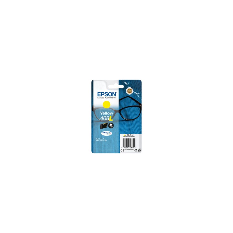 EPSON CARTUCCIA D\'INCHIOSTRO GIALLO C13T09K44010 408L 1700 COPIE 21,6ML ORIGINALE EPSON CARTUCCIA D\'INCHIOSTRO GIALLO C13T09K44010 408L 1700 COPIE 21,6ML ORIGINALE