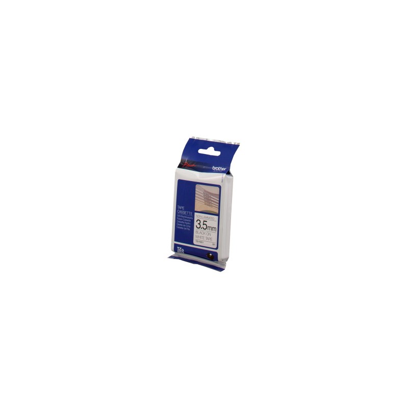 BROTHER NASTRO NERO SU BIANCO TZE-N201 TZ-N201 3,5 MM X 8 M, NON LAMINATO ORIGINALE BROTHER NASTRO NERO SU BIANCO TZE-N201 TZ-N201 3,5 MM X 8 M, NON LAMINATO ORIGINALE