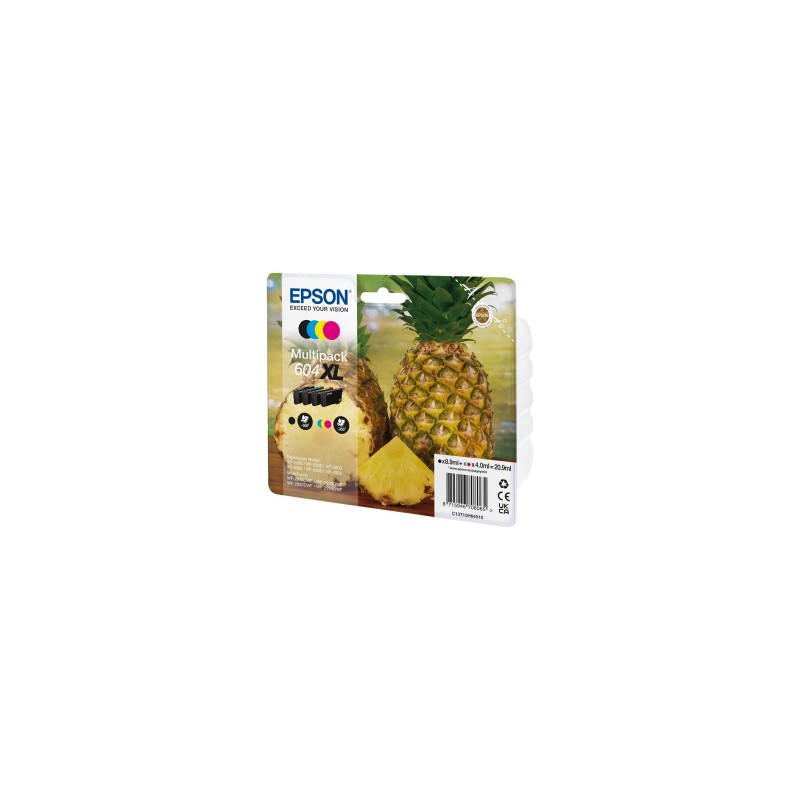 EPSON MULTIPACK NERO / CIANO / MAGENTA / GIALLO C13T10H64010 604 XL 1550 COPIE 4ML ORIGINALE EPSON MULTIPACK NERO / CIANO / MAGENTA / GIALLO C13T10H64010 604 XL 1550 COPIE 4ML ORIGINALE