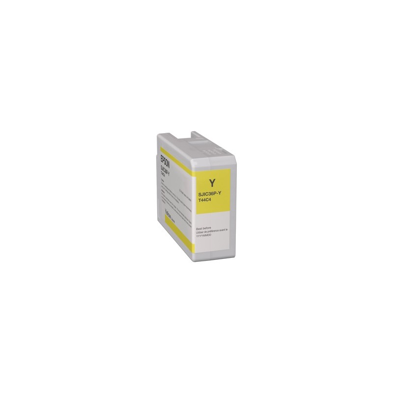 EPSON CARTUCCIA D\'INCHIOSTRO GIALLO C13T44C440 SJIC36P-Y 80ML ORIGINALE EPSON CARTUCCIA D\'INCHIOSTRO GIALLO C13T44C440 SJIC36P-Y 80ML ORIGINALE