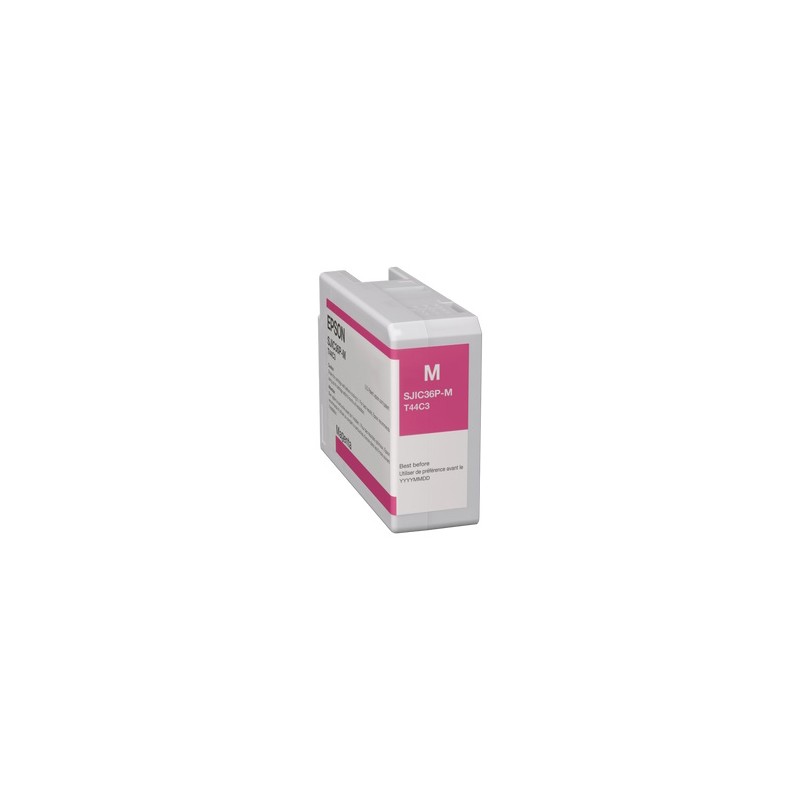 EPSON CARTUCCIA D\'INCHIOSTRO MAGENTA C13T44C340 SJIC36P-M 80ML ORIGINALE EPSON CARTUCCIA D\'INCHIOSTRO MAGENTA C13T44C340 SJIC36P-M 80ML ORIGINALE