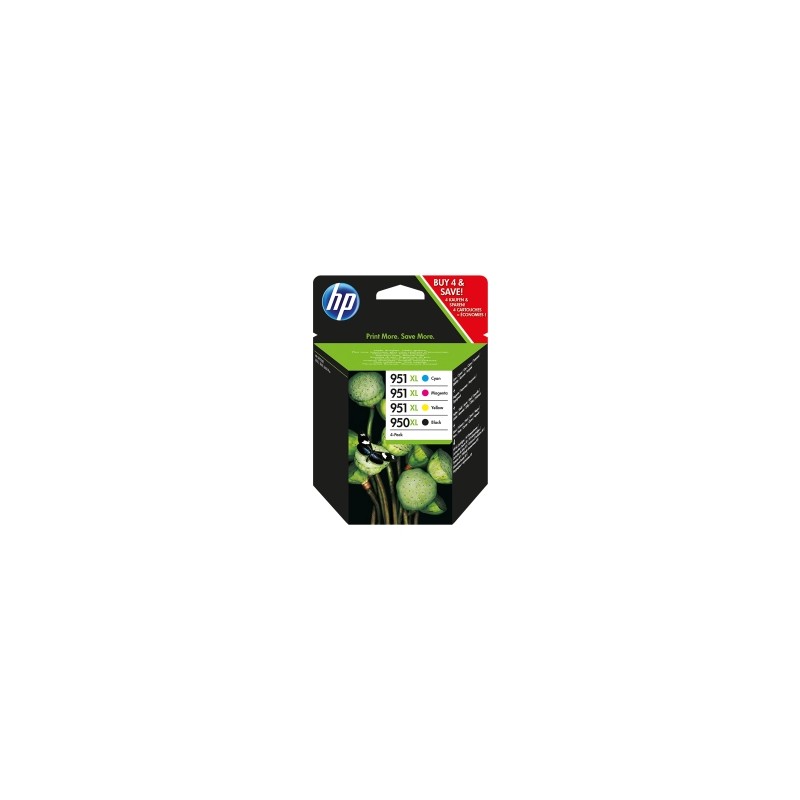 HP MULTIPACK NERO / CIANO / MAGENTA / GIALLO C2P43AE MCVP 01 950 XL + 951 XL ORIGINALE HP MULTIPACK NERO / CIANO / MAGENTA / GIALLO C2P43AE MCVP 01 950 XL + 951 XL ORIGINALE