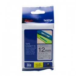 BROTHER NASTRO NERO SU ARGENTO TZE-M931 TZ-M931 12 MM X 8 M, LAMINATO ORIGINALE