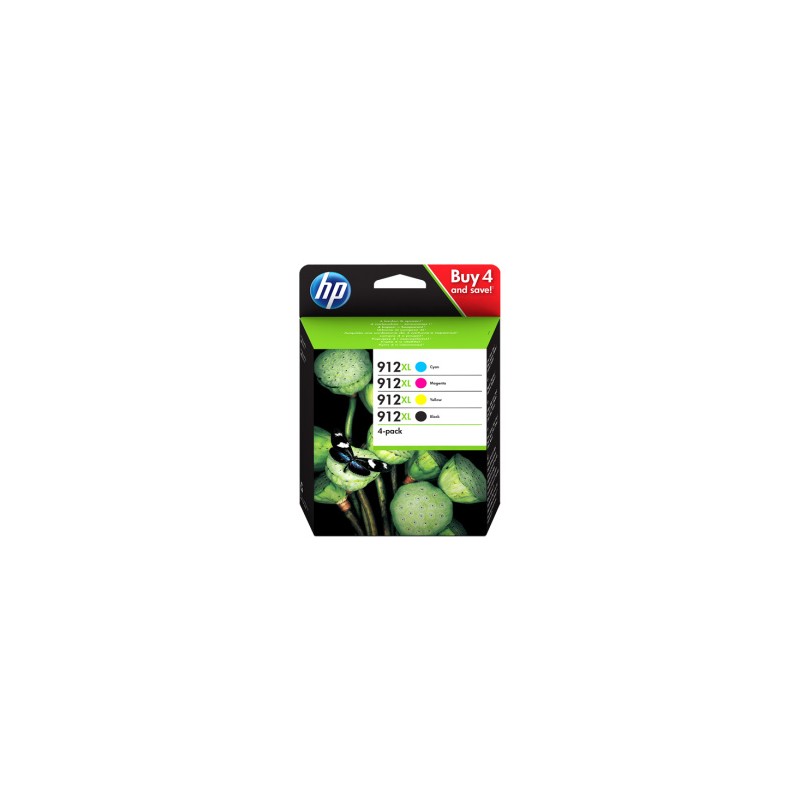 HP MULTIPACK NERO / CIANO / MAGENTA / GIALLO 3YP34AE MCVP 912 XL ORIGINALE HP MULTIPACK NERO / CIANO / MAGENTA / GIALLO 3YP34AE MCVP 912 XL ORIGINALE