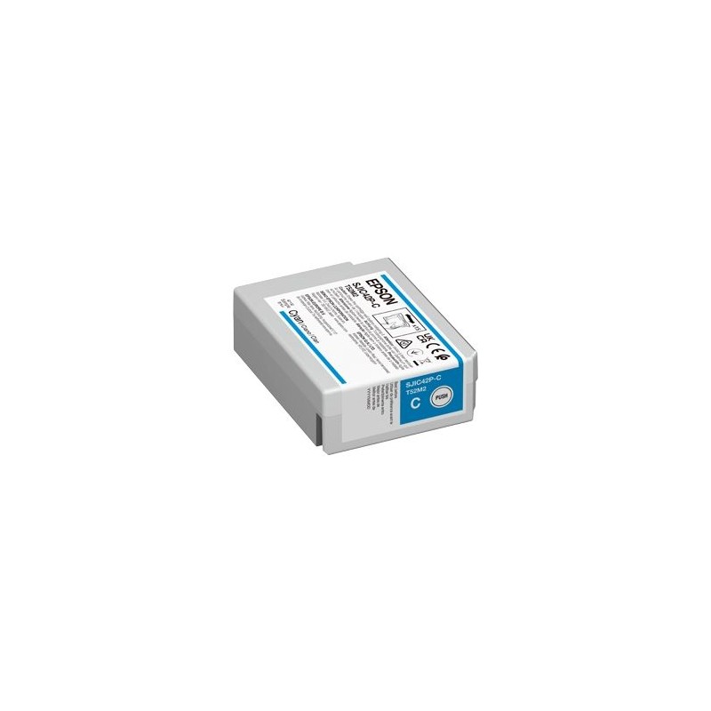 EPSON CARTUCCIA D\'INCHIOSTRO CIANO C13T52M240 SJIC42P-C 50ML ORIGINALE EPSON CARTUCCIA D\'INCHIOSTRO CIANO C13T52M240 SJIC42P-C 50ML ORIGINALE