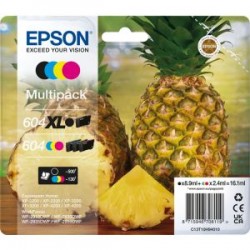 EPSON MULTIPACK NERO / CIANO / MAGENTA / GIALLO C13T10H94010 604 XL BLACK/STD. CMY 890 COP ORIGINALE