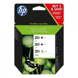 HP MULTIPACK NERO / DIFFERENTI COLORI E5Y87EE MCVP 301 ORIGINALE