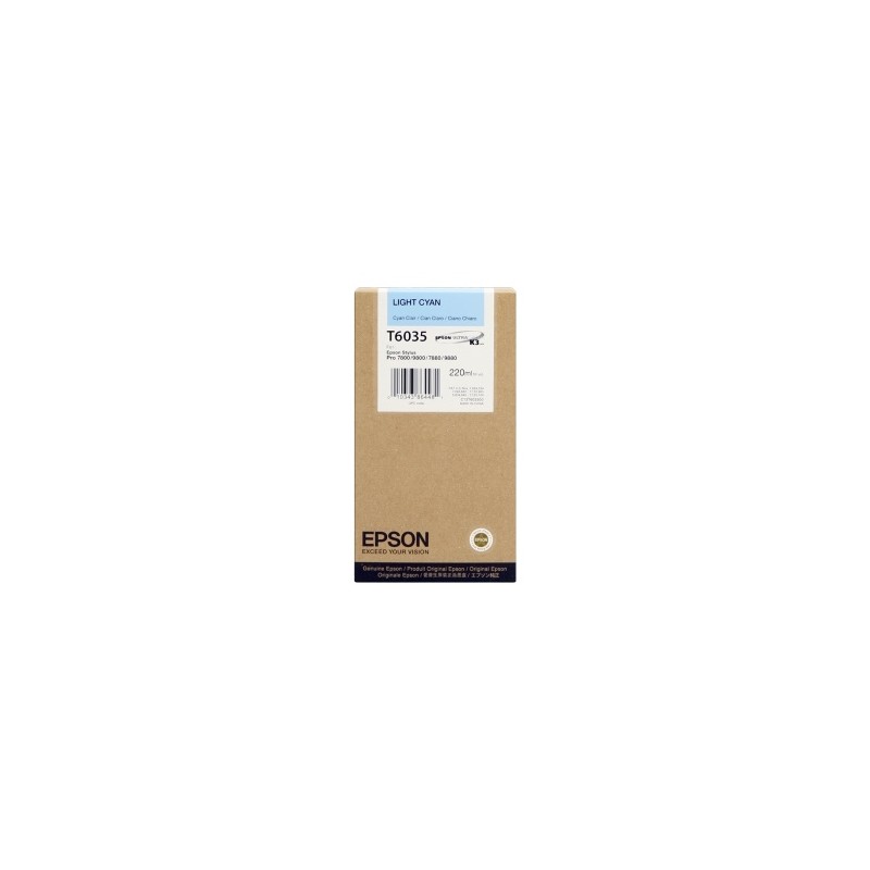 EPSON CARTUCCIA D\'INCHIOSTRO CIANO (CHIARO) C13T603500 T6035 220ML ORIGINALE EPSON CARTUCCIA D\'INCHIOSTRO CIANO (CHIARO) C13T603500 T6035 220ML ORIGINALE