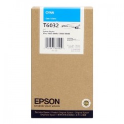 EPSON CARTUCCIA D\'INCHIOSTRO CIANO C13T603200 T6032 220ML ORIGINALE