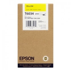 EPSON CARTUCCIA D\'INCHIOSTRO GIALLO C13T603400 T6034 220ML ORIGINALE