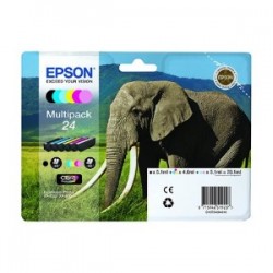 EPSON MULTIPACK NERO / CIANO / MAGENTA / GIALLO /  /  C13T24284010 T2428 6 CARTUCCE D\' INCHIOSTRO: T2421-T2426