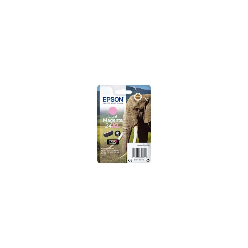 EPSON CARTUCCIA D\'INCHIOSTRO MAGENTA (CHIARO) C13T24364012 24 XL 740 COPIE 9,8ML XL ORIGINALE EPSON CARTUCCIA D\'INCHIOSTRO MAGENTA (CHIARO) C13T24364012 24 XL 740 COPIE 9,8ML XL ORIGINALE
