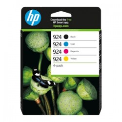 HP MULTIPACK NERO / CIANO / MAGENTA / GIALLO 6C3Z1NE 924 1700 COPIE CONFEZIONE DA 4 CARTUC ORIGINALE