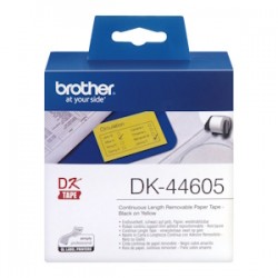 Brother Etichette Nero Su Giallo Dk-44605 Originale