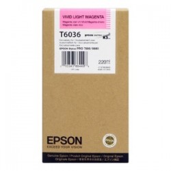 Epson Cartuccia D\'Inchiostro Magenta (Chiaro) C13T603600 T6036 220Ml Originale