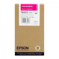 Epson Cartuccia D\'Inchiostro Magenta C13T603300 T6033 220Ml Originale