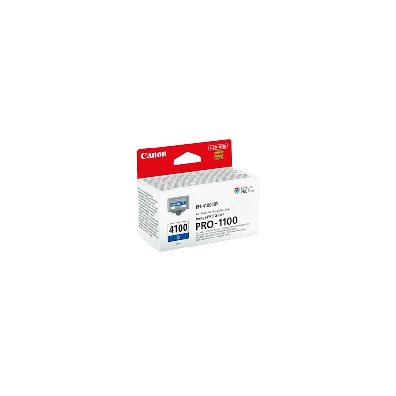 Canon Cartuccia D\'Inchiostro Blu Pfi-4100B 6786C001 80Ml Originale Canon Cartuccia D\'Inchiostro Blu Pfi-4100B 6786C001 80Ml Originale