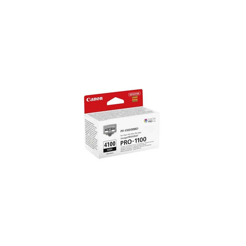 Canon Cartuccia D\'Inchiostro Nero (Opaco) Pfi-4100Mbk 6776C001 80Ml Originale Canon Cartuccia D\'Inchiostro Nero (Opaco) Pfi-4100Mbk 6776C001 80Ml Originale