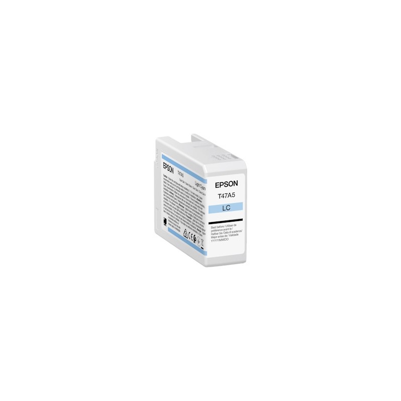 Epson Cartuccia D\'Inchiostro Ciano (Chiaro) C13T47A500 T47A5 50Ml Originale Epson Cartuccia D\'Inchiostro Ciano (Chiaro) C13T47A500 T47A5 50Ml Originale