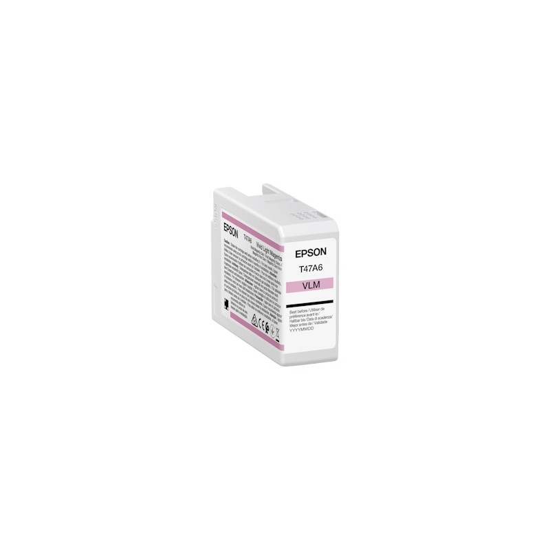 Epson Cartuccia D\'Inchiostro Magenta (Chiaro) C13T47A60N T47A6 50Ml Originale Epson Cartuccia D\'Inchiostro Magenta (Chiaro) C13T47A60N T47A6 50Ml Originale
