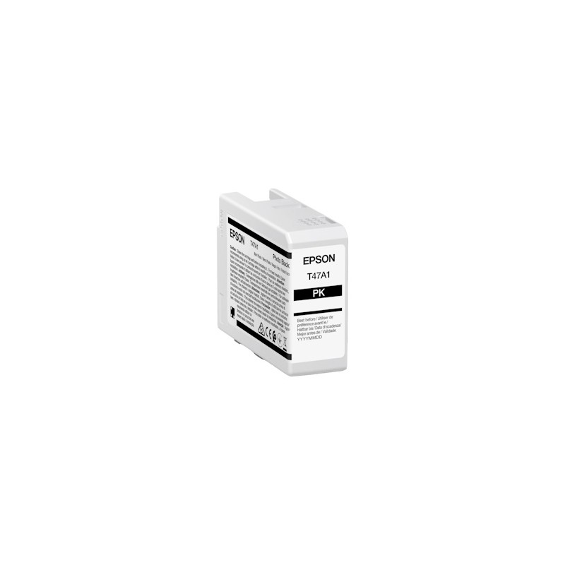 Epson Cartuccia D\'Inchiostro Nero (Foto) C13T47A100 T47A1 50Ml Originale Epson Cartuccia D\'Inchiostro Nero (Foto) C13T47A100 T47A1 50Ml Originale