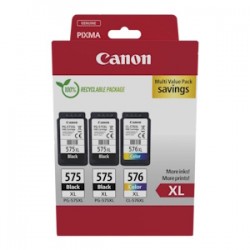 Canon Multipack Nero / Differenti Colori Pg-575Xl+Cl-576Xl 5437C004 700 Copie Originale