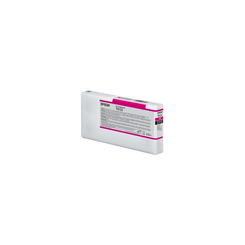 Epson Cartuccia D\'Inchiostro Magenta C13T91330N T9133 200Ml Originale Epson Cartuccia D\'Inchiostro Magenta C13T91330N T9133 200Ml Originale
