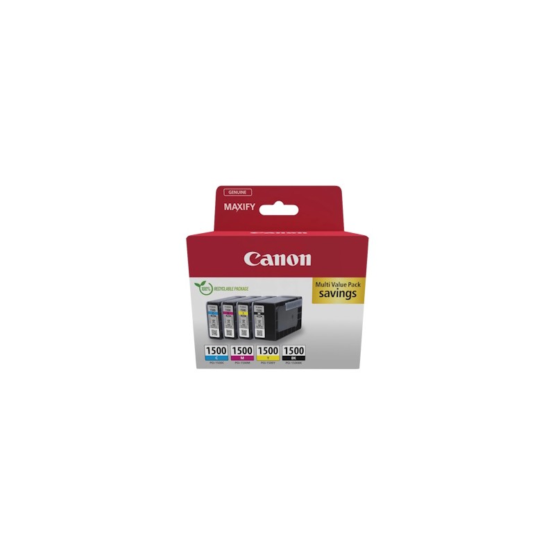 Canon Multipack Nero / Ciano / Magenta / Giallo Pgi-1500 9218B006 1300 Copie Originale