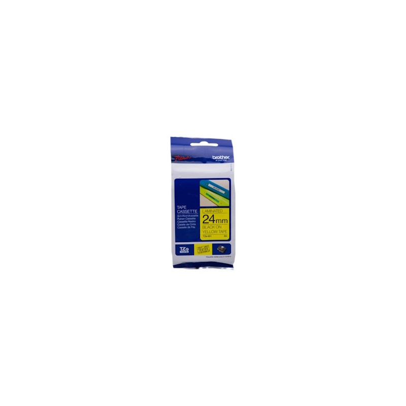 Brother Nastro Nero Su Giallo Tze-651 Tz-651 24 Mm X 8 M, Laminato Originale