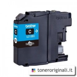 Brother Cartuccia D\'Inchiostro Ciano Lc12Ec Lc-12E 1200 Copie Originale