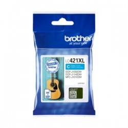 Brother Cartuccia D\'Inchiostro Ciano Lc421Xlc Lc-421Xlc 500 Copie Originale