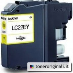 Brother Cartuccia D\'Inchiostro Giallo Lc22Ey Lc-22E 1200 Copie 11,8Ml Originale