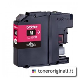 Brother Cartuccia D\'Inchiostro Magenta Lc12Em Lc-12E 1200 Copie Originale