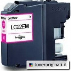 Brother Cartuccia D\'Inchiostro Magenta Lc22Em Lc-22E 1200 Copie 11,8Ml Originale