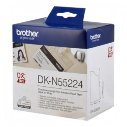 Brother Etichette Bianco Dk-N55224 Dk-Tape Nastro, Non Adesivo, 54Mm X 30,48M Bianco Originale