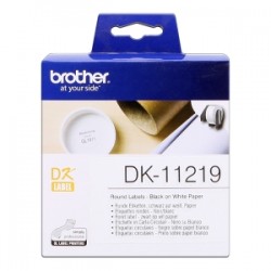 Brother Etichette Dk-11219 Etichette, Ã˜ 12 Mm, 1200 Pezzi / Ruolo Originale