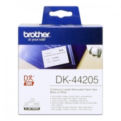 Brother Etichette Nero Su Bianco Dk-22225 Etichetta A Lunghezza Continua, 38Mm X 30,48M Originale