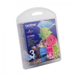 Brother Multipack Ciano / Magenta / Giallo Lc-1000 Lc1000Rbwbpdr Multi Pack, 3X Cartucce D Originale
