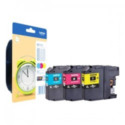 Brother Multipack Ciano / Magenta / Giallo Lc-125Xl Lc125Xlrbwbpdr 3600 Copie 3 Cartucce D Originale