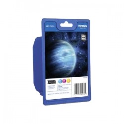 Brother Multipack Ciano / Magenta / Giallo Lc-1280Xl Lc1280Xlrbwbpdr 3600 Copie 3 Cartucce Originale