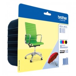 Brother Multipack nero / ciano / magenta / giallo Lc-229Xl+Lc-225Xl Lc229Xlvalbpdr 4 Cartu Originale