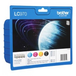 Brother Multipack nero / ciano / magenta / giallo Lc-970 Lc970Valbpdr Confezione Multi: Bk Originale