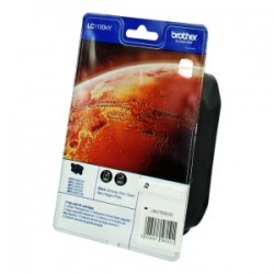 Brother Multipack Nero Lc-1100Hy Lc1100Hybkbp2Dr 2 Cartucce Lc1100Hybk Originale