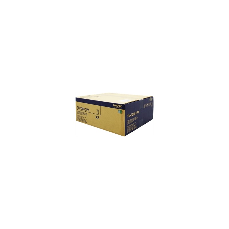 Brother Multipack Nero Tn-3280 2Pack 16000 Copie Double Pack 8.000 Pagine Originale