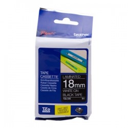 Brother Nastro Bianco Su Nero Tze-345 Tz-345 18 Mm X 8 M, Laminato Originale