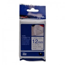Brother Nastro Blu Su Bianco Tze-Fa3 Tz-Fa3 12 Mm X 3 M, Banda Applicabile Con Stiratura Originale